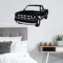 Wallity Chevrolet C-K (1994 - 1996) Escultura de pared de metal negra